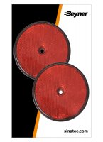 REFLECTEUR ROUGE 80MM FIXATION À VIS (2PC) REFLECTEUR ROUGE 80MM FIXATION À VIS (2PC)
