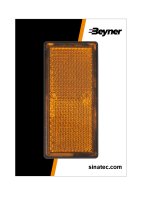 REFLECTOR ORANGE 85X39MM SELF ADHESIVE WITH BASE PLATE (2PC)