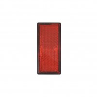 REFLECTOR RED 85X39MM SELF-ADHESIVE + GROUND PLATE (1PC)