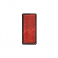 REFLECTOR ROOD 85X39MM ZELFKLEVEND MET GRONDPLAAT (1ST) - BULK