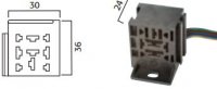 RELAIS VOET 9-POLIG 6.3mm (INCLUSIEF KABEL) (1ST) RELAIS VOET 9-POLIG 6.3mm (INCLUSIEF KABEL) (1ST)