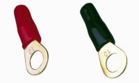 RING CABLE SHOE 10 MM²> 6.4 MM 2 X RED 2 X BLACK (1PC)