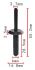 rivet aveugle plastique noir 60x285 diamtre17 100pc