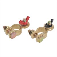 SET DE COSSES DE CONNEXION DE BATTERIE (+) ET (-) AVEC ÉCROU PAPILLON ROUGE/NOIR (1PC) SET DE COSSES DE CONNEXION DE BATTERIE (+) ET (-) AVEC ÉCROU PAPILLON ROUGE/NOIR (1PC)