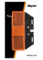 SIDE MARKER LAMP 12 / 24V ORANGE 110X40MM LED WITH HOLDER (1PC)