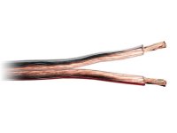 SPEAKER CABLE 2 X 2.5 MM TRANSPARENT RED 100 METER (1PC)
