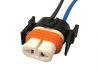 support de lampe h11 connexion droite cable 130mm 1pc