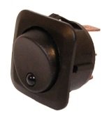 SWITCH MINI ROUND LED AMBER (1PC)