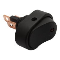SWITCH OVAL LED RED (1PC)