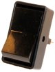 SWITCH RECTANGULAR, ROUND HOLE AMBER ON/OFF 16A 12V (1PC)