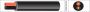 THIN WALL 2 CORE AUTO CABLE PVC 2X1,0MM2 ROUND BLACK/RED (1M-50/ROLL)