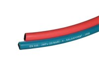 TWIN HOSE ACET/OXY Ø 9X6MM, RED/BLUE, ISO 3821. 10M (1PC)