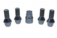 UNIMOTIVE LUG NUT SET 4X M14X1,5-25 WITH SOCKET 17 RENAULT PKW TAPERED (1PC)