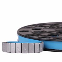 UNIMOTIVE PREMIUM ADHESIVE WEIGHTS SILVER COATED 1200X5G BLUE TAPE ROLL 6 KILO (1PC)