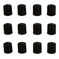 UNIMOTIVE PROTECTIVE VALVE BLACK CAP WITH SEAL (100PCS)