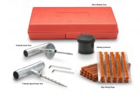 UNIMOTIVE TYRE REPAIR KIT WITH STRINGS AND TOOLING FOR PASSENGER CARS (1PC)