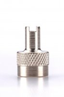 UNIMOTIVE VALVE CAP BRASS NICKEL PLATED WITH SLOTTED HOLE TYPE CT (100PCS) UNIMOTIVE VALVE CAP BRASS NICKEL PLATED WITH SLOTTED HOLE TYPE CT (100PCS)