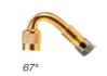 unimotive valve extension 67 degrees brass 1pc