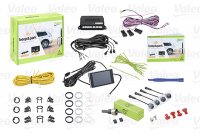 VALEO BEEP & PARK KIT 2 4 SENSORS + 1 LCD DISPLAY MOUNTING FRONT OR REAR BUMPER (1PC)