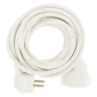 VERLENGSNOER MET RANDAARDE 2500W 3X1,0MM2 WIT 5 METER VERLENGSNOER MET RANDAARDE 2500W 3X1,0MM2 WIT 5 METER