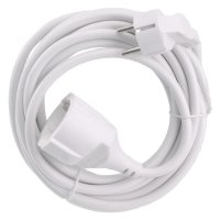 VERLENGSNOER MET RANDAARDE 2500W 3X1,5 MM WIT 5 METER