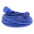 verlengsnoer met randaarde 3500w spatwaterdicht ip44 3x15mm2 blauw 25 meter