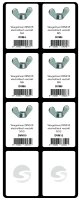 VIS DE PLAQUE D‘INCLUSION REMPLIE, TETE NOIRE (1PC)
