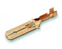 VLAKSTEKER ONGEISOLEERD MESSING MET WEERHAAK (1,0-2,5) 6,3X0,8 (28X15,8) (25ST) VLAKSTEKER ONGEISOLEERD MESSING MET WEERHAAK (1,0-2,5) 6,3X0,8 (28X15,8) (25ST)