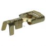 VLAKSTEKERHULS ONGEISOLEERD MESSING MET WEERHAAK (0,5-1,0) 2,8X0,8 (5ST)