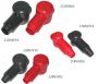 VTE 22MM RED ANGLED COVER 12.70MM (10PCS)