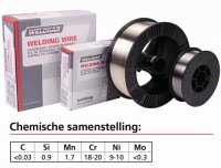 WELDING WIRE STAINLESS STEEL 308 LSI Ø 0.8MM 5KG (1PC) WELDING WIRE STAINLESS STEEL 308 LSI Ø 0.8MM 5KG (1PC)