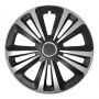 WHEEL COVER SET TERRA SILVER/BLACK 14 INCH 4 PIECES IN DISPLAY BOX (1ST)