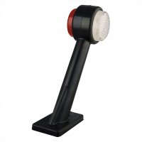 WIDE LIGHT 12 / 24V RED / WHITE 166X193MM LED RIGHT (1PC)