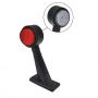 WIDE LIGHT RED/WHITE 160MM 8LED ANGLE (1PC)