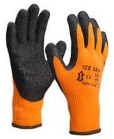 WINTER GLOVE ORANGE/BLACK + LATEX GRIP MT10 (1 PAIR) (1PC) WINTER GLOVE ORANGE/BLACK + LATEX GRIP MT10 (1 PAIR) (1PC)