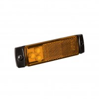 ZIJMARKERINGSLAMP 12/24V ORANJE 126X30MM LED (1ST)
